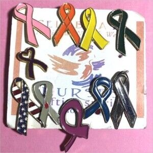 Collection of 10 ποΈ Reminder,Awareness, Ribbon Pins National Nurses Week Card